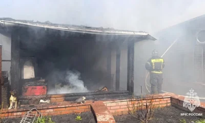 Фото 2. На пожаре в Орле мужчина получил ожоги рук