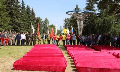 В Покровском районе перезахоронили останки 313 советских солдат