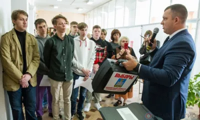 Модельный избирательный участок во Дворце пионеров и школьников им. Ю.А. Гагарина в Орле принимает гостей