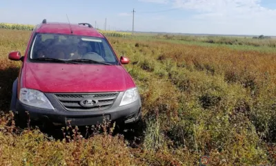 На дороге «Болхов - Орёл - Витебск» Lada Largus вылетела в кювет