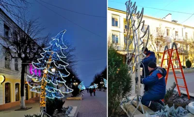 Орелэнерго украсило областной центр новогодней иллюминацией