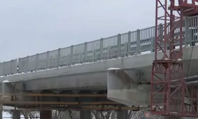 Завершается строительство моста в деревне Тайное Орловского МО