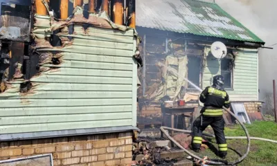 Под Орлом сгорел жилой дом