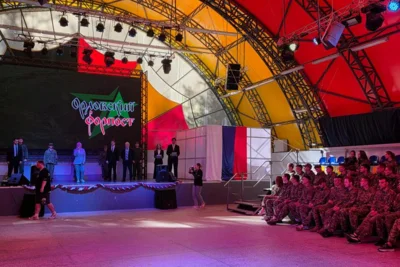 Фото 2. Под Орлом дан старт межвузовскому военно-патриотическому слёту