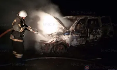 Орловские пожарные потушили за сутки две машины