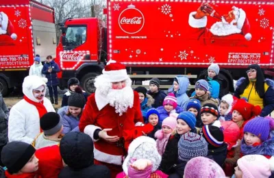 21 декабря «Рождественский караван Coca-Cola» посетил г. Орел