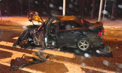 При столкновении трёх автомобилей на выезде из Орла пострадали два человека