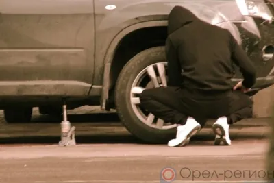 Орловец украл автомобильные колёса и установил их на свою машину
