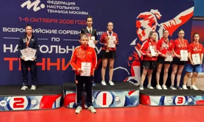 Орловчанка завоевала две медали на всероссийских соревнованиях по настольному теннису
