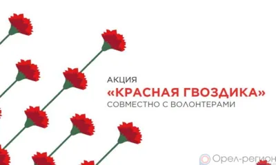 В Орловской области пройдёт акция «Красная гвоздика»
