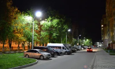 В двух дворах Орла установили уличное освещение