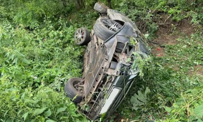 Под Орлом Lada Priora вылетела в кювет и перевернулась