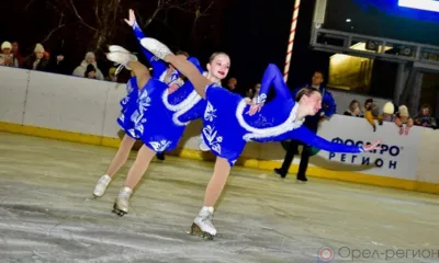 В Орле возобновил работу каток на площади Ленина