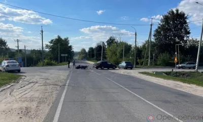 Мотоциклист госпитализирован в орловскую больницу после столкновения с автомобилем
