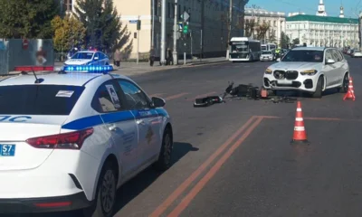 В Орле велосипедист попал в больницу после столкновения с BMW