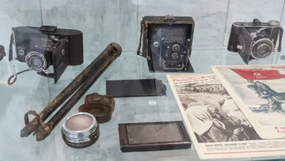 Фото 2. В Орловском военно-историческом музее работает выставка «С «лейкой» и с блокнотом»