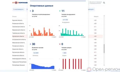 За минувшие сутки 30 орловцев пополнили список заболевших COVID-19
