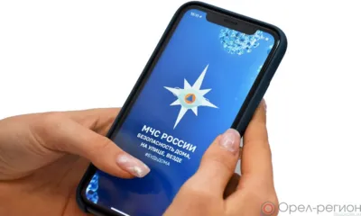 Почти 10 тысяч орловцев получают сообщения о возможных ЧС в приложении «МЧС России»