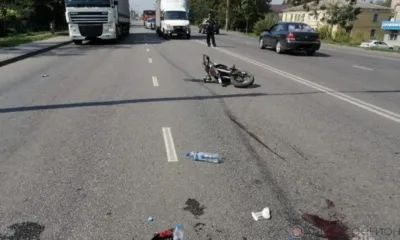 В Орле водитель питбайка столкнулся с фурой