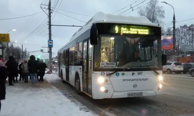 В Орле утром часть общественного транспорта не смогла выйти на маршруты