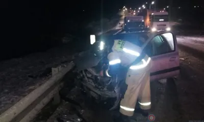 Под Мценском девушка не справилась с управлением Renault и вылетела на встречку