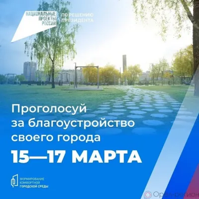 Орловцы выбирают территории для благоустройства в 2025 году