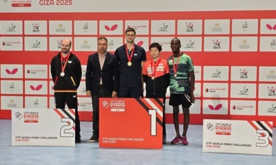 Орловец выиграл три медали на международных соревнованиях по настольному теннису