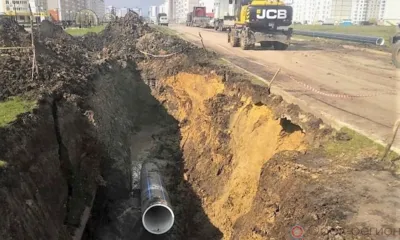 В Орле продолжается строительство водовода на улице Аваиационной