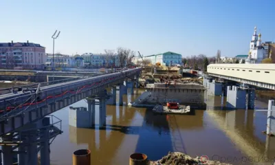 На Красном мосту в Орле готовятся к устройству нового пролёта