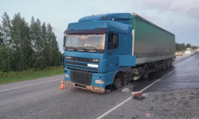 В Орловской области Lada Granta на встречке столкнулась с грузовиком