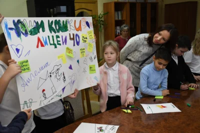 Фото 1. Второклассники лицея № 40 города Орла побывали в гостях у «Орловской правды»