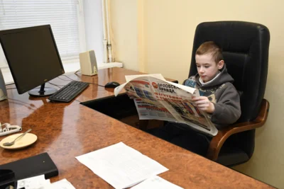 Фото 2. Второклассники лицея № 40 города Орла побывали в гостях у «Орловской правды»