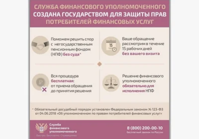 Фото 1. Финуполномоченный поможет орловцам решить спор с НПФ по пенсионным выплатам без суда