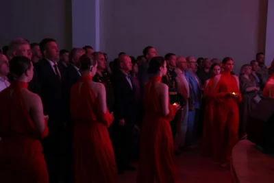 Фото 7. Студенты ОГУ провели акцию «Мы помним. Мы гордимся. Мы едины»