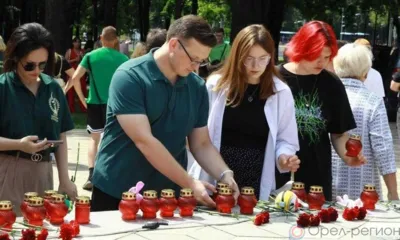 В Орле почтили память детей - жертв войны в Донбассе