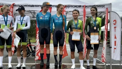 Фото 1. Орловчанки завоевали бронзу на чемпионате России по велоспорту