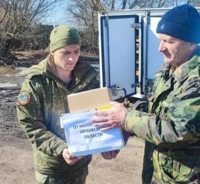 Фото 3. Помощь от орловского тыла получили морпехи в зоне проведения СВО