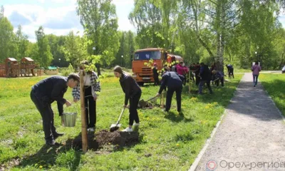 В Медведевском лесу в Орле заложили аллею к 100-летию пионерии