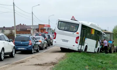 Под Орлом маршрутка неудачно объехала пробку