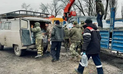 Орловским бойцам под Авдеевкой доставили 25 тонн воды и 100 печей