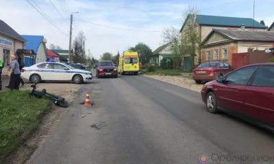 В Мценске после падения с электроскутера госпитализировали 25-летнего мужчину
