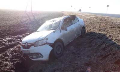 В Орловской области за три часа три автомобиля улетели в кювет