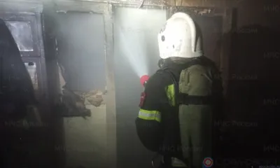 В ночном пожаре в Новосиле пострадали люди