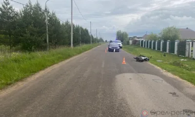В Орловском районе 13-летний мальчик на мопеде протаранил Toyota