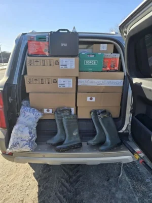 Фото 1. Из Орла защитникам рубежей Белгородской области отправлена необходимая гумпомощь