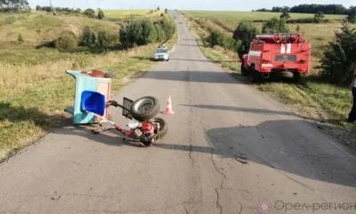 Под Орлом в ДТП с самодельным мотоблоком пострадала 8-летняя девочка