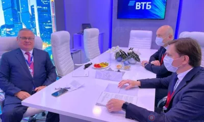 Губернатор Орловской области Андрей Клычков встретился с главой Банка ВТБ Андреем Костиным