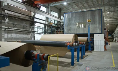 Орловский гофрокартон на потоке