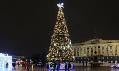 В Орле приступили к установке новогодних ёлок