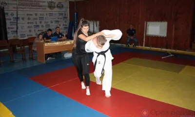 Мария Руднева выиграла чемпионат Орловской области по рукопашному бою среди сотрудниц УМВД